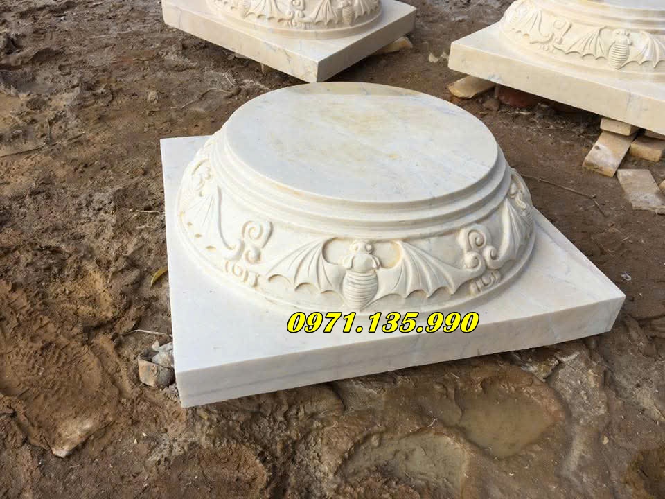 Giá đá táng kê chân cột hình tròn
