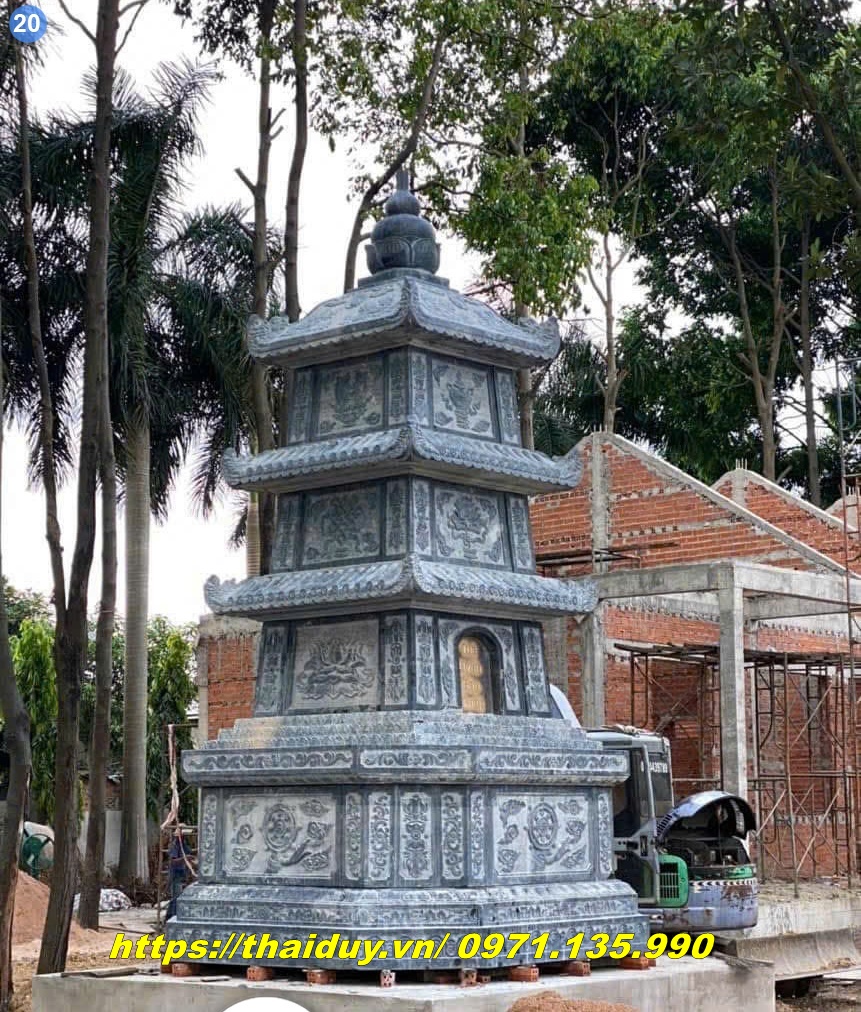 Tháp như Lời Nhắc Nhở Vô Thường mộ tháp đá Phật giáo