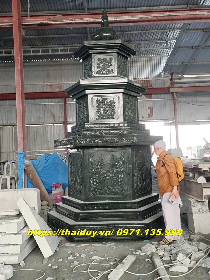 Vị trí đặt mộ tháp đá Phật giáo