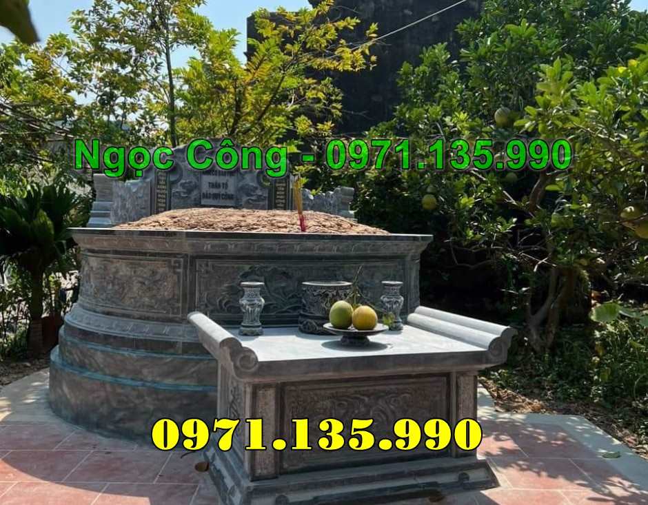 60- Mẫu Mộ Tròn Bằng Đá Đẹp Bán Hà Nội - Xây Mộ Tổ
