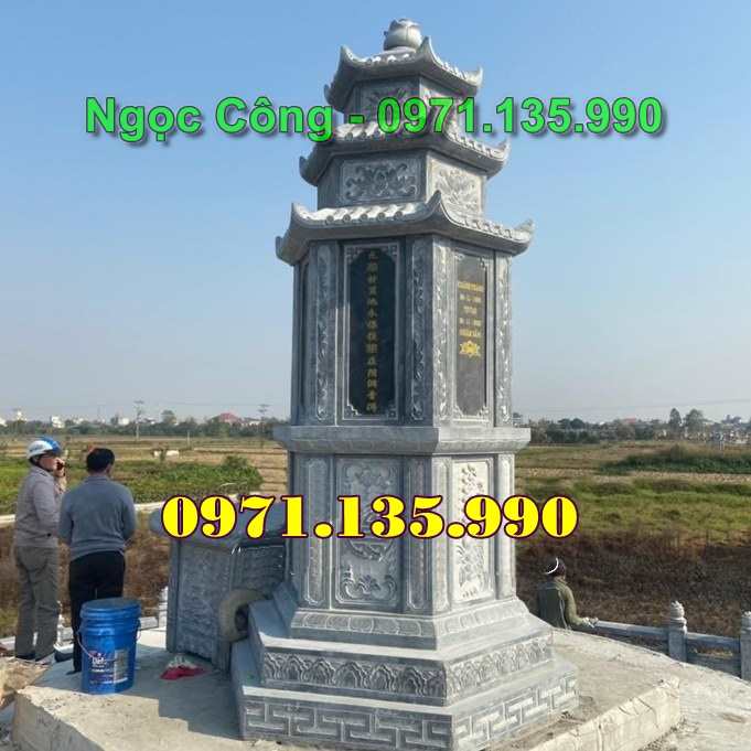 Đá vàng (đá sa thạch, đá vàng Lào) mộ tháp đá Phật giáo