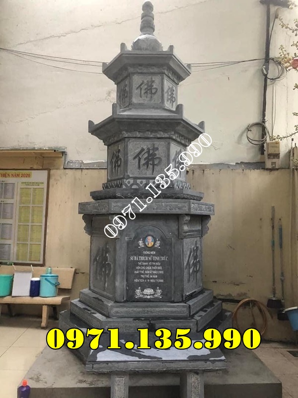 Đá trắng (đá trắng Nghệ An, Yên Bái) mộ tháp đá Phật giáo
