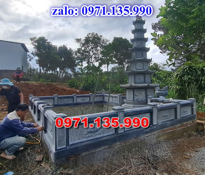 mộ tháp đá, bảo tháp đá, mộ tháp đá lục giác, mộ tháp đá để thờ tro cốt, giá bán mộ tháp bằng đá, thiết kế kích thước xây mộ tháp,