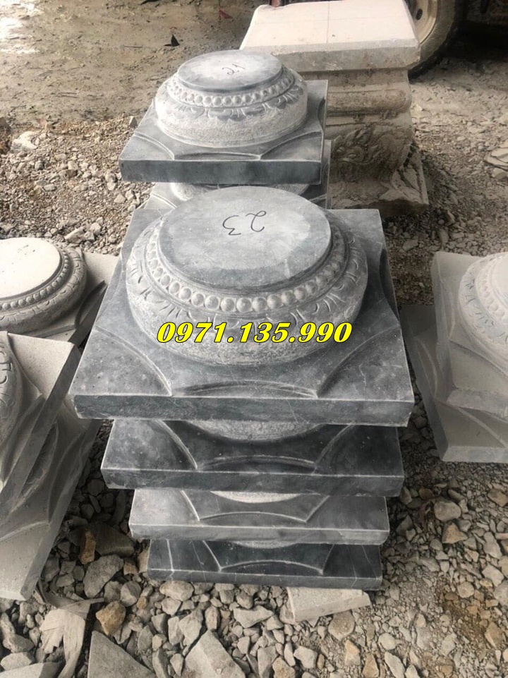 Chân tảng đá kê cột kiểu bệt (thấp)
