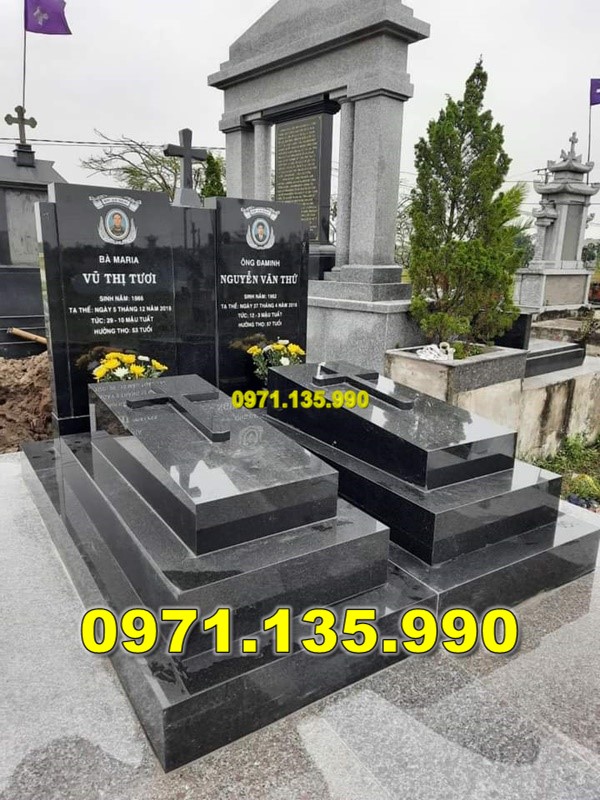 71- Mộ Đá Công Giáo Đơn Giản, Thanh Thoát Ở TP Hồ Chí Minh SG