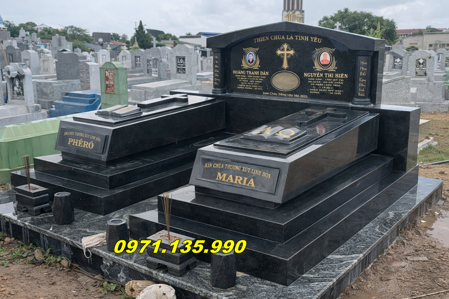 Bán Sẵn 53 Mộ Đá Công Giáo Chất Lượng Cao Tại Đồng Nai (1)