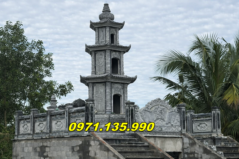 Bảo tháp để tro cốt Vĩnh Long – phong cách Phật giáo, trang nghiêm