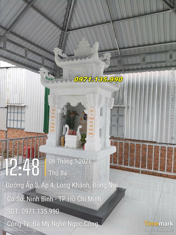 Mộ tháp đá để tro cốt Trà Vinh Giải pháp thờ cốt trang nghiêm, bền đẹp theo thời gian
