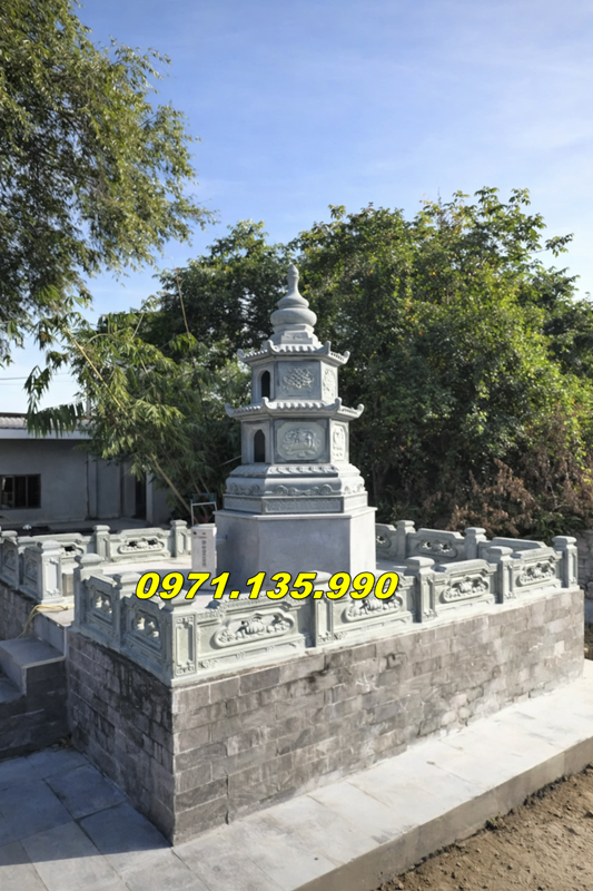 Mộ tháp đá để tro cốt Vĩnh Long Giải pháp thờ tro cốt trang nghiêm, bền vững theo thời gian