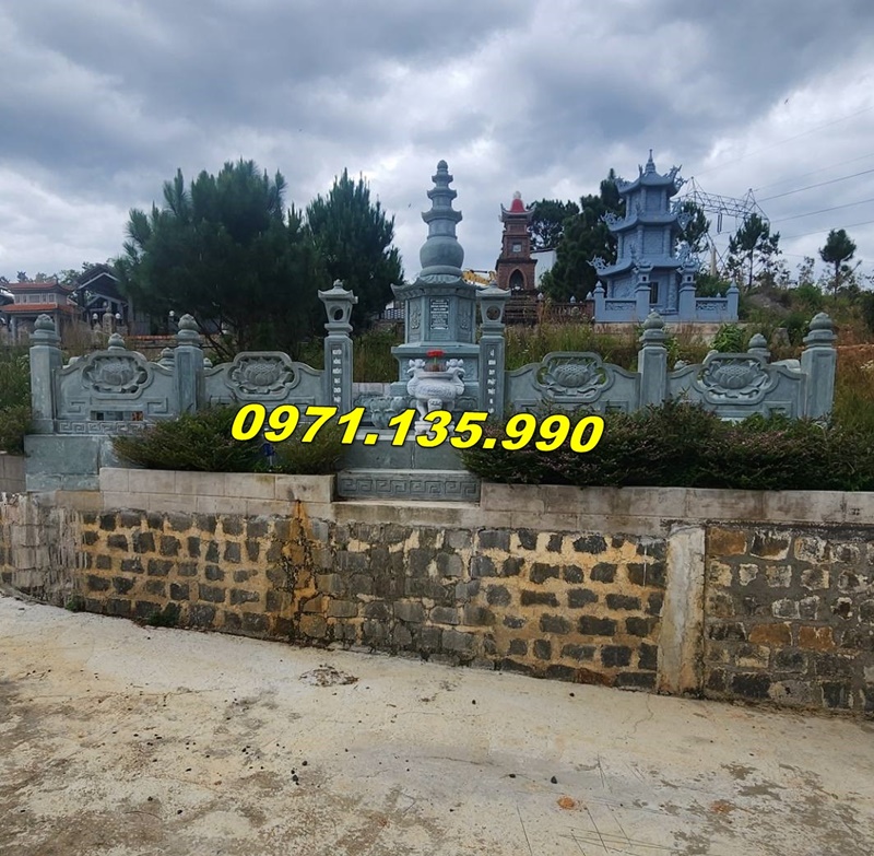 Tháp lăng mộ tại Trà Vinh (làm đồng bộ theo khuôn viên)