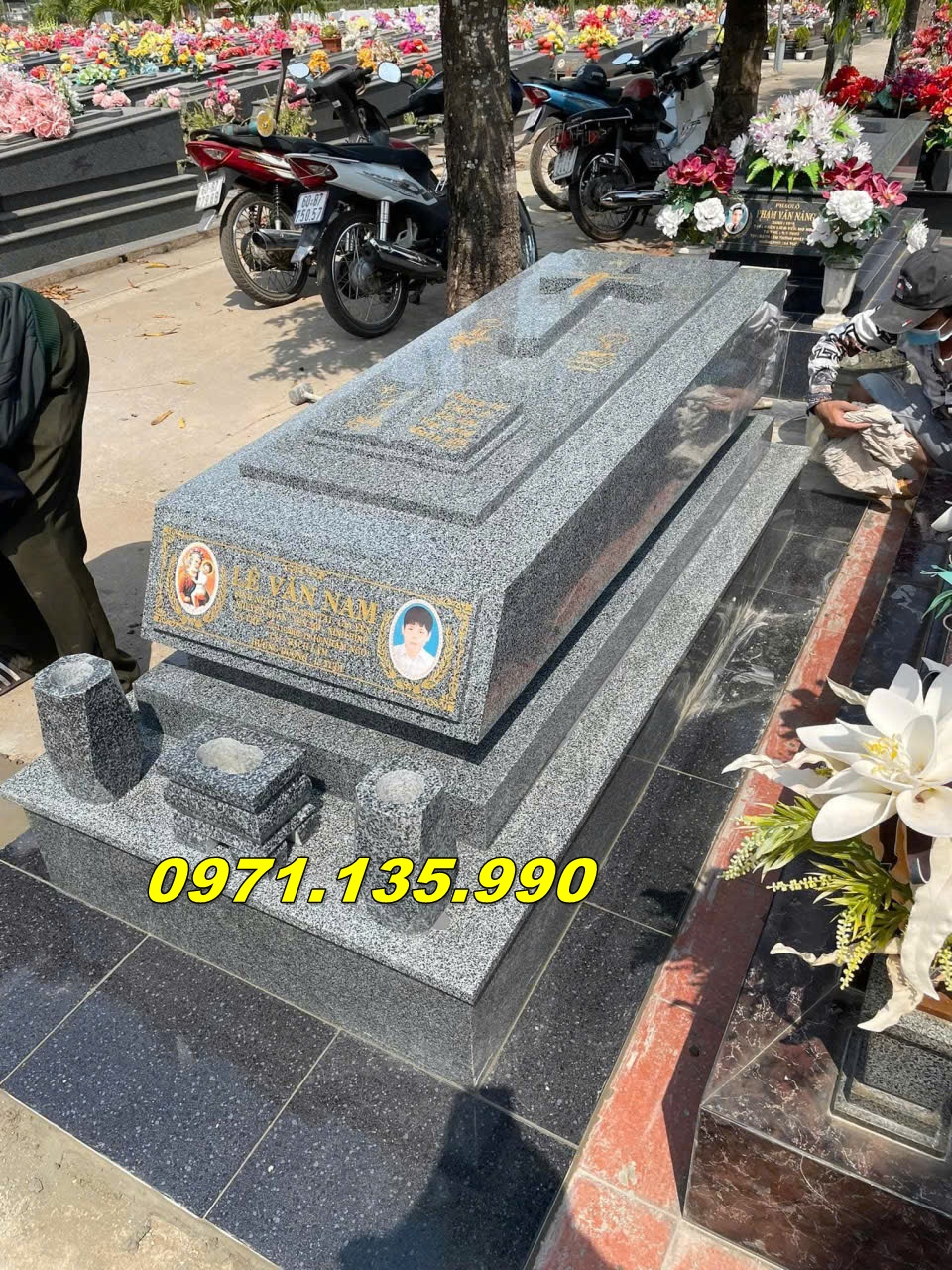 Tiền Giang Bán 99+ Mẫu Mộ Đá Khối Công Giáo Hiện Đại