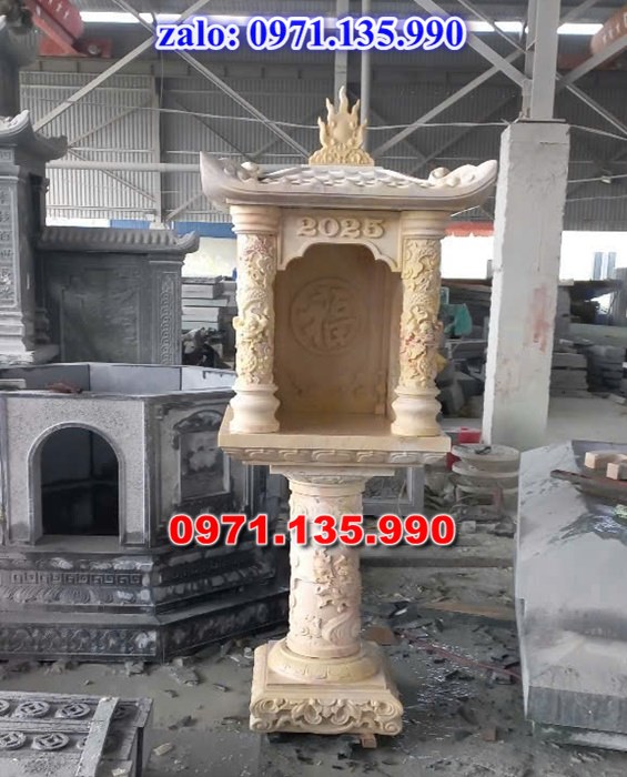 am thờ thần linh, am để tro cốt, am thờ trước nhà, kích thước am thờ, giá bán am thờ,