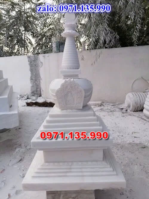 mộ tháp đá, bảo tháp đá, mộ tháp đá lục giác, mộ tháp đá để thờ tro cốt, giá bán mộ tháp bằng đá, thiết kế kích thước xây mộ tháp, 