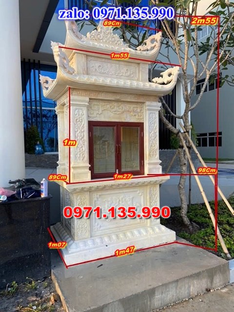 am thờ thần linh, am để tro cốt, am thờ trước nhà, kích thước am thờ, giá bán am thờ,
