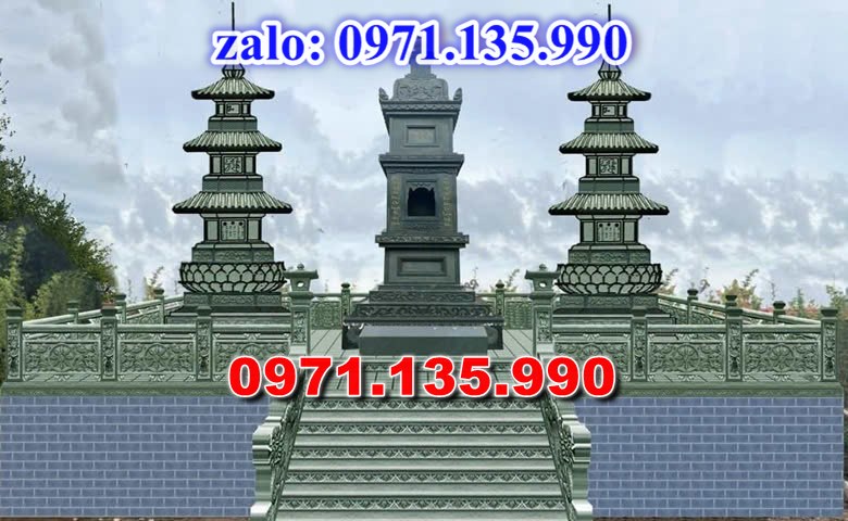 mộ tháp đá, bảo tháp đá, mộ tháp đá lục giác, mộ tháp đá để thờ tro cốt, giá bán mộ tháp bằng đá, thiết kế kích thước xây mộ tháp,