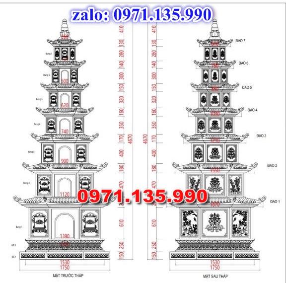 mộ tháp đá, bảo tháp đá, mộ tháp đá lục giác, mộ tháp đá để thờ tro cốt, giá bán mộ tháp bằng đá, thiết kế kích thước xây mộ tháp,