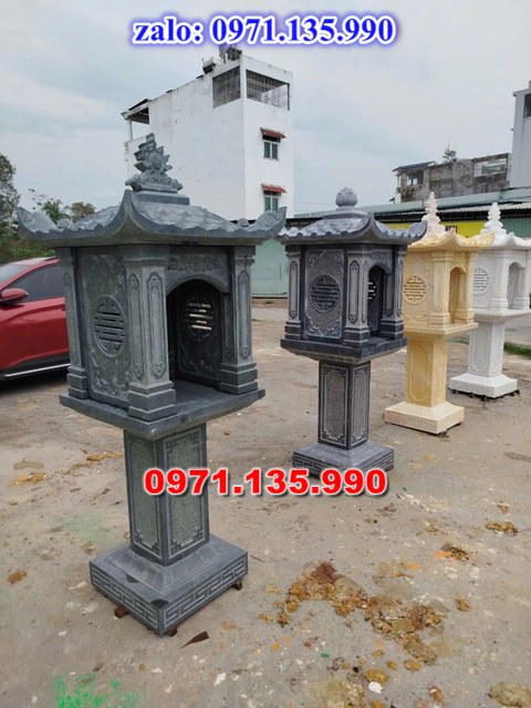 miếu thờ thần linh, miếu thờ sơn thần, miếu thờ ngoài trời, miếu thờ trước nhà, kích thước miếu thờ, giá bán miếu thờ, xây miếu thờ bằng đá,