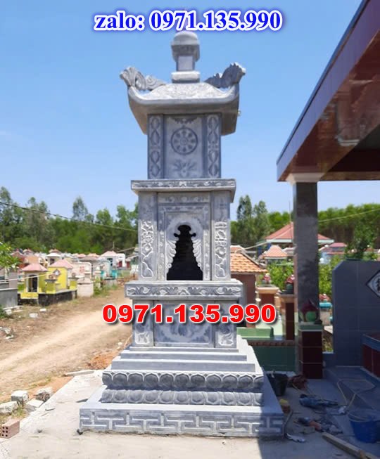 mộ tháp đá, bảo tháp đá, mộ tháp đá lục giác, mộ tháp đá để thờ tro cốt, giá bán mộ tháp bằng đá, thiết kế kích thước xây mộ tháp, 