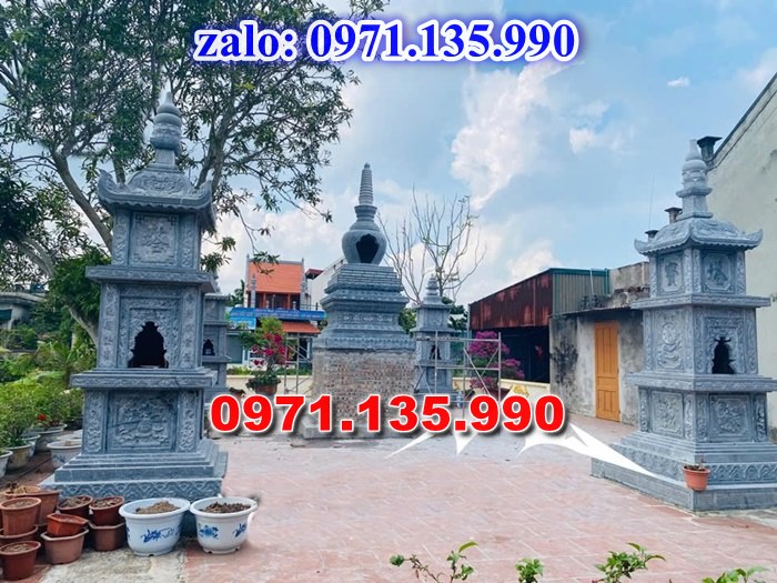 mộ tháp đá, bảo tháp đá, mộ tháp đá lục giác, mộ tháp đá để thờ tro cốt, giá bán mộ tháp bằng đá, thiết kế kích thước xây mộ tháp,