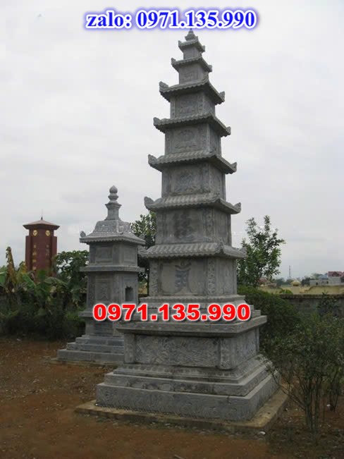 mộ tháp đá, bảo tháp đá, mộ tháp đá lục giác, mộ tháp đá để thờ tro cốt, giá bán mộ tháp bằng đá, thiết kế kích thước xây mộ tháp, 