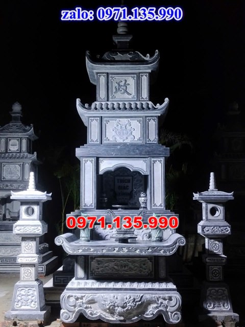 mộ tháp đá, bảo tháp đá, mộ tháp đá lục giác, mộ tháp đá để thờ tro cốt, giá bán mộ tháp bằng đá, thiết kế kích thước xây mộ tháp, 