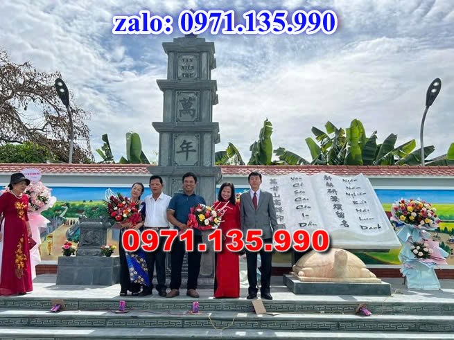 mộ tháp đá, bảo tháp đá, mộ tháp đá lục giác, mộ tháp đá để thờ tro cốt, giá bán mộ tháp bằng đá, thiết kế kích thước xây mộ tháp, 