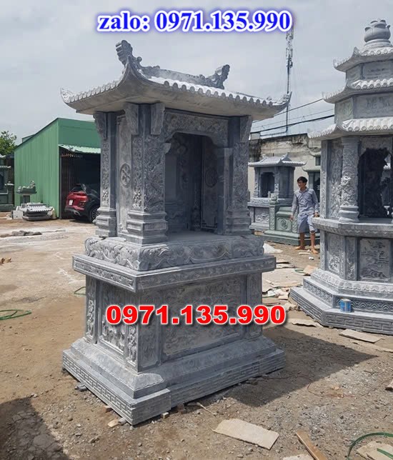 mộ tháp đá, bảo tháp đá, mộ tháp đá lục giác, mộ tháp đá để thờ tro cốt, giá bán mộ tháp bằng đá, thiết kế kích thước xây mộ tháp, 