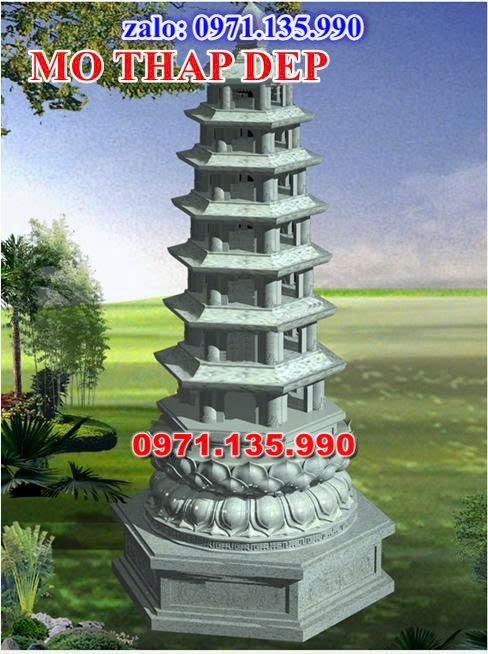 mộ tháp đá, bảo tháp đá, mộ tháp đá lục giác, mộ tháp đá để thờ tro cốt, giá bán mộ tháp bằng đá, thiết kế kích thước xây mộ tháp, 