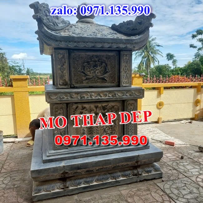 mộ tháp đá, bảo tháp đá, mộ tháp đá lục giác, mộ tháp đá để thờ tro cốt, giá bán mộ tháp bằng đá, thiết kế kích thước xây mộ tháp, 