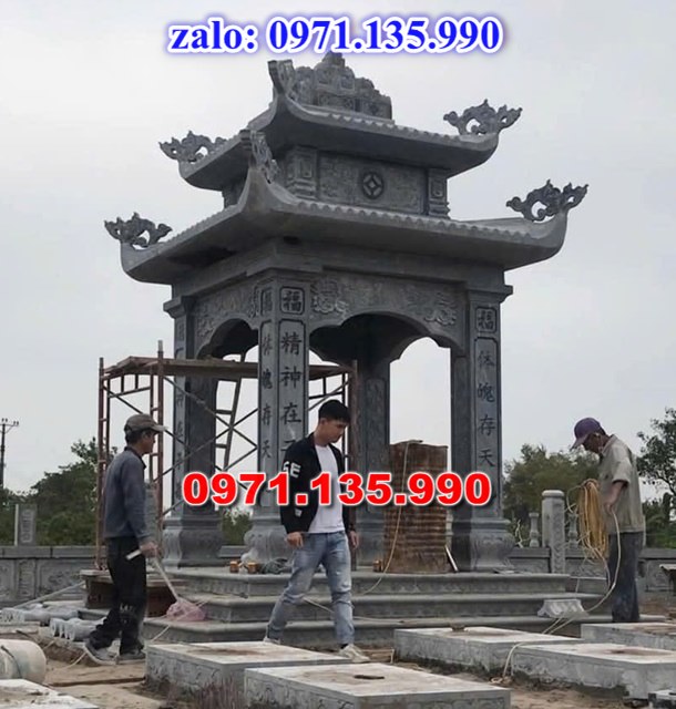 mộ tháp đá, bảo tháp đá, mộ tháp đá lục giác, mộ tháp đá để thờ tro cốt, giá bán mộ tháp bằng đá, thiết kế kích thước xây mộ tháp, 
