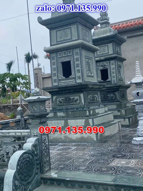 mộ tháp đá, bảo tháp đá, mộ tháp đá lục giác, mộ tháp đá để thờ tro cốt, giá bán mộ tháp bằng đá, thiết kế kích thước xây mộ tháp, 