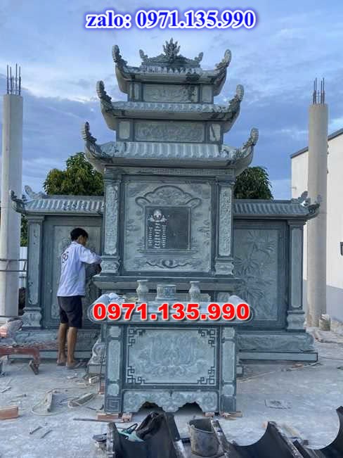 mộ tháp đá, bảo tháp đá, mộ tháp đá lục giác, mộ tháp đá để thờ tro cốt, giá bán mộ tháp bằng đá, thiết kế kích thước xây mộ tháp,