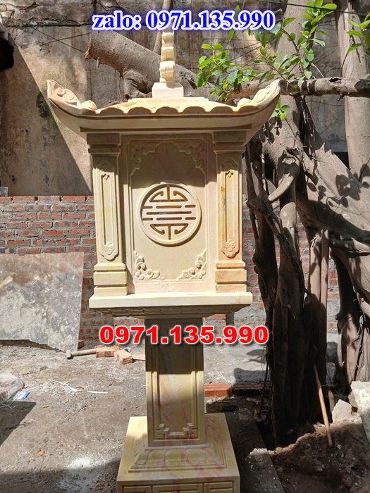 am thờ thần linh, am để tro cốt, am thờ trước nhà, kích thước am thờ, giá bán am thờ,