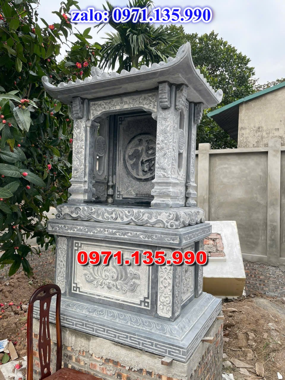 am thờ thần linh, am để tro cốt, am thờ trước nhà, kích thước am thờ, giá bán am thờ,