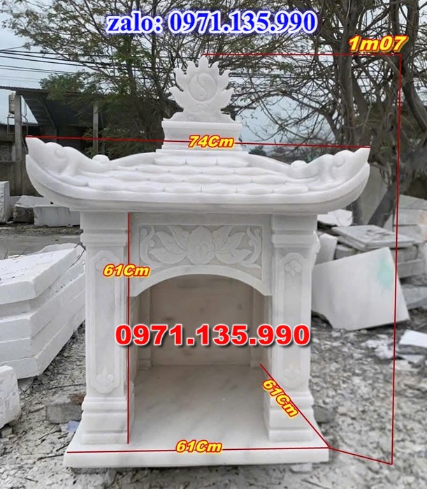 am thờ thần linh, am để tro cốt, am thờ trước nhà, kích thước am thờ, giá bán am thờ,