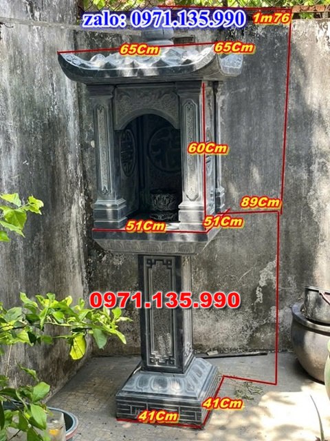 am thờ thần linh, am để tro cốt, am thờ trước nhà, kích thước am thờ, giá bán am thờ,