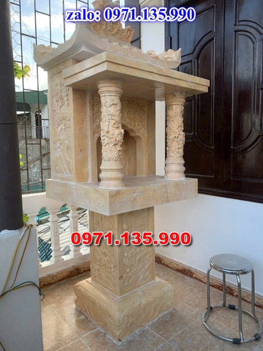 am thờ thần linh, am để tro cốt, am thờ trước nhà, kích thước am thờ, giá bán am thờ,