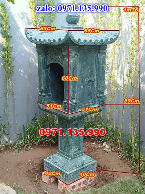 am thờ thần linh, am để tro cốt, am thờ trước nhà, kích thước am thờ, giá bán am thờ,