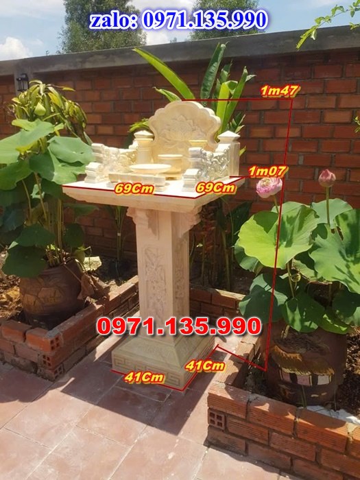 am thờ thần linh, am để tro cốt, am thờ trước nhà, kích thước am thờ, giá bán am thờ,