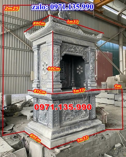 am thờ thần linh, am để tro cốt, am thờ trước nhà, kích thước am thờ, giá bán am thờ,