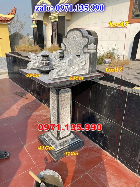 am thờ thần linh, am để tro cốt, am thờ trước nhà, kích thước am thờ, giá bán am thờ,