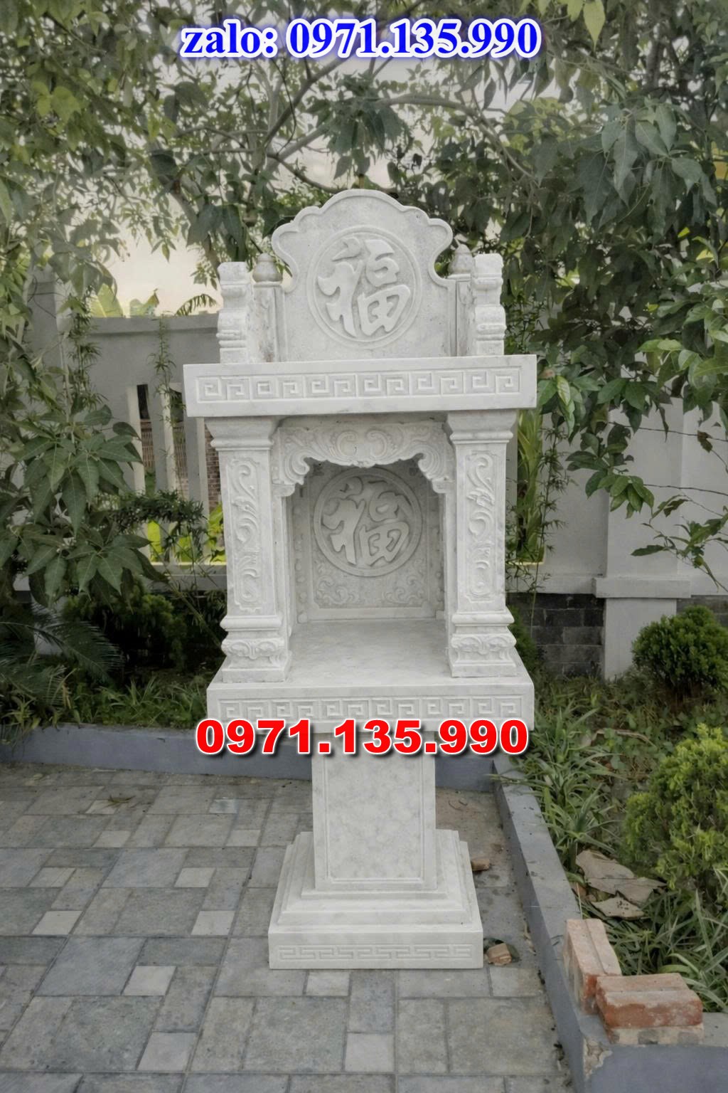 am thờ thần linh, am để tro cốt, am thờ trước nhà, kích thước am thờ, giá bán am thờ,