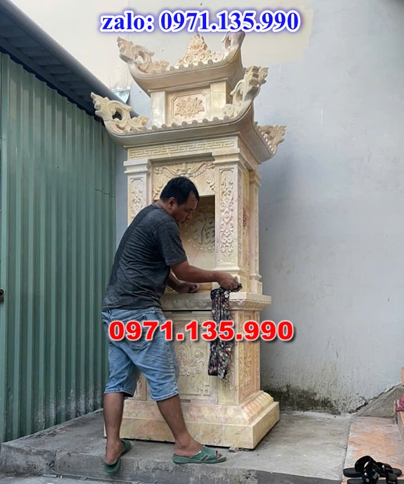 am thờ thần linh, am để tro cốt, am thờ trước nhà, kích thước am thờ, giá bán am thờ,