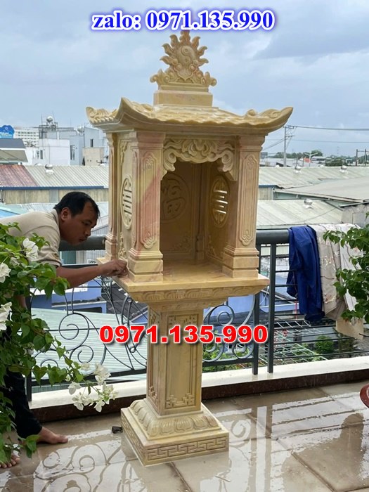 am thờ thần linh, am để tro cốt, am thờ trước nhà, kích thước am thờ, giá bán am thờ,