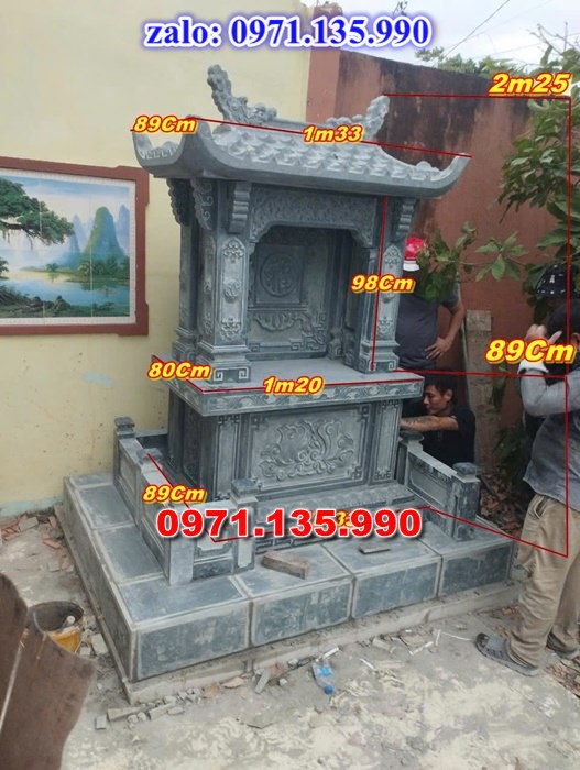 am thờ thần linh, am để tro cốt, am thờ trước nhà, kích thước am thờ, giá bán am thờ,