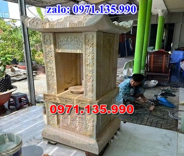 am thờ thần linh, am để tro cốt, am thờ trước nhà, kích thước am thờ, giá bán am thờ,