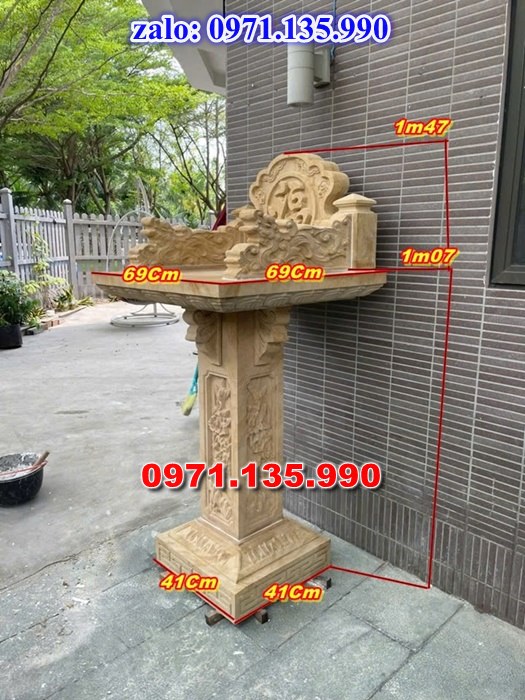 am thờ thần linh, am để tro cốt, am thờ trước nhà, kích thước am thờ, giá bán am thờ,