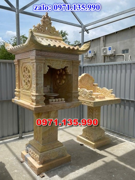 am thờ thần linh, am để tro cốt, am thờ trước nhà, kích thước am thờ, giá bán am thờ,