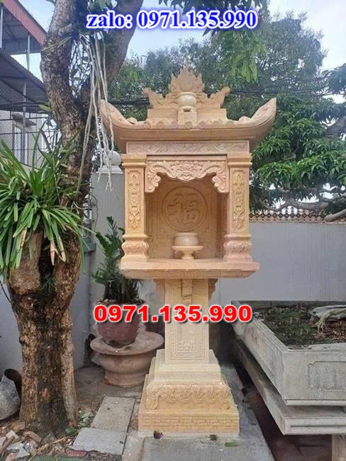 am thờ thần linh, am để tro cốt, am thờ trước nhà, kích thước am thờ, giá bán am thờ,