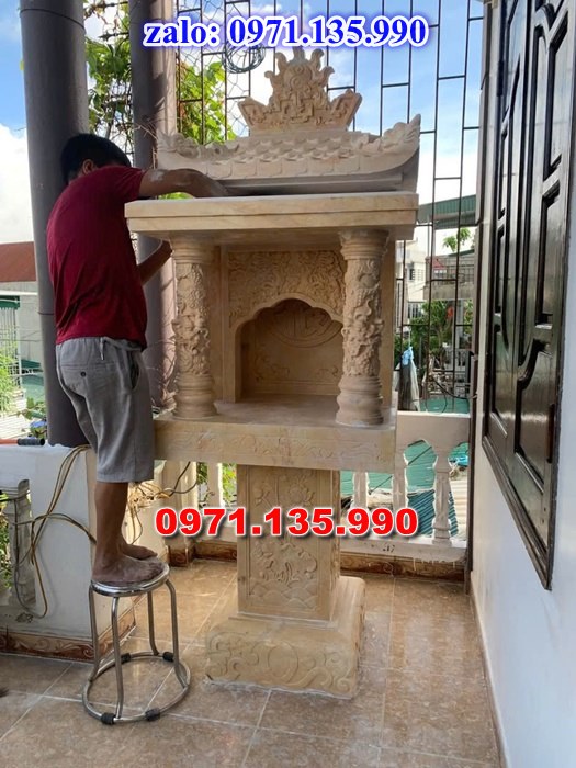am thờ thần linh, am để tro cốt, am thờ trước nhà, kích thước am thờ, giá bán am thờ,